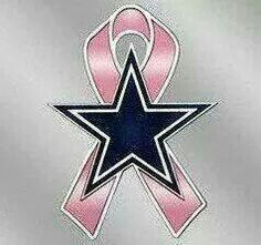 Dallas Cowboys Breast Cancer Ribbon Dallas Cowboys Memes, Dallas Cowboys Shoes, Cowboy History, Cowboys Sign