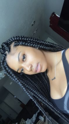 ‪@nicosimss ‬ Box Braids Pictures, Emo Hair, 4c Hair, Braided Hairstyles Updo, Short Black Hairstyles