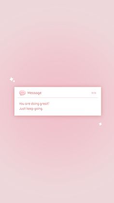 the text message is being displayed in front of a pink background