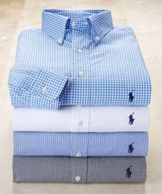 This big and tall sport shirt from Polo is a true upgraded classic. The all-cotton poplin fabric is woven so that it'll have some natural stretch to it, but without the use of spandex or other stretch fibers. The crisp poplin is sturdy, yet thin and breathable. It'll keep you cool and comfortable when you're layering or when it's simply warm outside, and that makes it a great year-round fabric choice. All-cotton poplin fabric with natural stretch Button-down collar Split back yoke with box pleat Pony Embroidery, Shoulder Mobility, Polo Shirt Outfits, Color Combinations For Clothes, Stylish Hoodies, Mens Designer Shirts, Plaid Shirt Men, Mens Casual Dress Outfits, Cotton Poplin Fabric