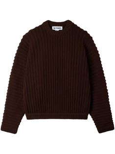 brown cable knit crew neck long sleeves ribbed cuffs and hem straight hem When buying this unisex item, keep in mind that it is graded in standard men's sizing. Sweater Brown, Round Neck Sweater, Cable Knit Jumper, Kimono Sleeves, Statement Shirt, Round Neck Sweaters, Kimono Sleeve, Brown Sweater, Fitted Sweater