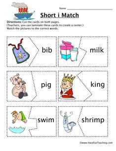 a worksheet with words and pictures to describe the word shr i match