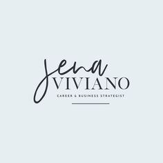 the logo for jeana viliano career and business strategist, which has been