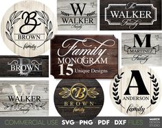 wood signs with different font and numbers for wedding, anniversary or any other occasion to be printed