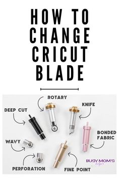 how to change the cricut blade