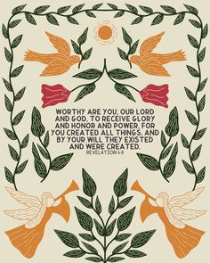 a quote with birds and leaves on it