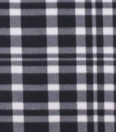 a black and white checkered shirting fabric