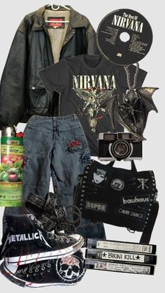 Stile Punk Rock, Styl Grunge, Outfits Retro, Punk Vintage, Rock Outfits, Funky Outfits, Estilo Punk