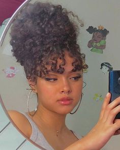 Mixed Curly Hair, Cute Curly Hairstyles, Natural Curls Hairstyles, Hairdos For Curly Hair, Curly Hair Inspiration, Curly Girl Hairstyles, Curly Hair Tips, Baddie Hairstyles, Hair Routines