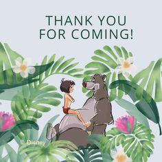 an image of a woman sitting on a bear in the jungle with flowers and leaves