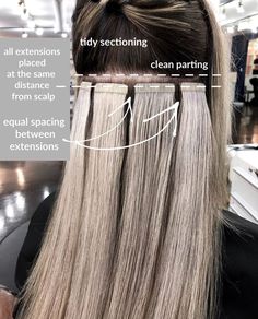 Tape In Placement Extensions, Tape In Hair Extensions Placement Guide, Tape In Placement, Tape In Extensions Placement Guide, Tape In Extensions Placement, Tape In Hair Extensions Placement, Diy Tape In Hair Extensions, Hair Extension Placement, Skin Physiology