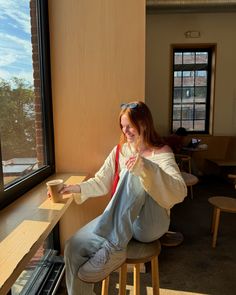 morning sunlight & hot coffee ☕️❣️🥐 top is @greybandit and code MEGHAN gets 15% off everything <3 • • • • • Pinterest aesthetic, Pinterest girl, fall outfits, casual style, fall outfit inspo #pinterestgirl #falloutfits2024 #falloutfitinspo #georgetowndc Girl Fall Outfits, Fall Outfits Casual, Morning Sunlight, Pinterest Aesthetic, Aesthetic Pinterest, Style Fall, Pinterest Girls, Outfits Casual