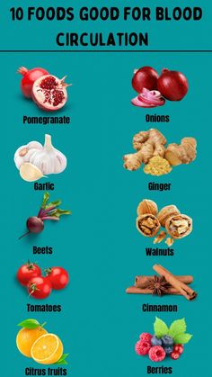 10 foods good for blood circulation