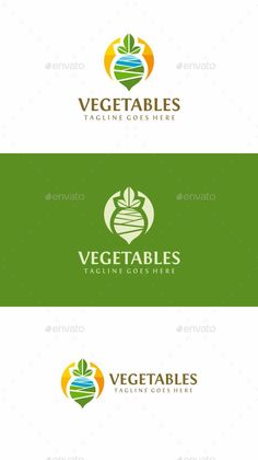 vegetables logo template - food logo templates