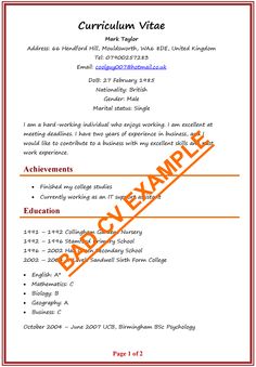 a sample resume for an english student with no work experience, it is easy to write and