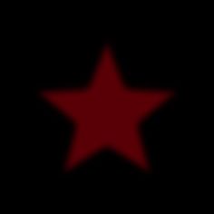 a red star on a black background