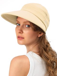 PRICES MAY VARY. The essential sun hat is made of high quality cool material,65% Cotton and 35% Polyester,lightweight and breathable,not easily deformed,and suitable for various outdoor activities. Summer hats size is 22-22.8 inches,and the back is adjustable.The style is simple and fashionable,and can achieve good wearing effects no matter how it is paired with any clothing. Our Beach women's sunscreen caps come in two wearing modes,the empty top and duck tongue cap,making it easy for you to meet the needs of different occasions. 4.The women's visor sunshade hat makes you feel more at ease during outdoor activities such as beach, holiday, travel, hiking, camping, backpack, golf and daily life. Women's summer hat also features an wide brim design that effectively blocks out sunlight and is Hat For Beach, Womens Visor, Packable Hat, Summer Hats For Women, Camping Backpack, Travel Hiking, Summer Hat, Beach Holiday, Summer Hats