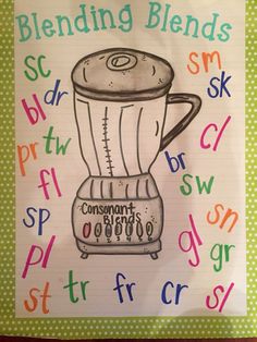 a drawing of a blender with the words blending blenders on it