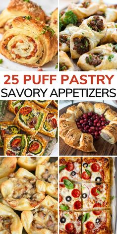 25 puff pastry savory appetizers that are delicious and easy to make