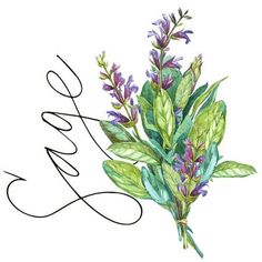 a watercolor drawing of some flowers with the word love written in cursive writing