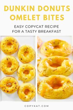 the recipe for dunkin donuts omelet bites