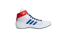 Start your child on their way to championship caliber wrestling in the hvc. A single layer mesh upper with suede and synthetic leather overlays delivers exceptional lightweight durability and breathability. The adidas hvc wrestling shoe has an elastic ankle strap that helps keep laces tied and in place while a full length one piece outsole provides maximum mat contact and traction to keep your grappler performing their best. Features: mesh upper with synthetic leather and suede overlays provide Kids Athletic, Wrestling Shoes, Mens Athletic Shoes, Adidas Kids, Shoes White, Synthetic Leather, Adidas Men, Kid Shoes, Kids Shoes