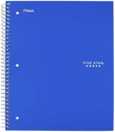 6.89 On amazon.com. comes in multiple colors 
Link down below. College Dorm List, Five Star Notebook, College Notebook, Graph Paper Notebook, Ruled Paper, Popular Books, Graph Paper, Student Writing, Famous Books