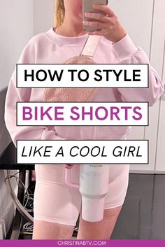 If you live in Athletic Wear then you need these Biker Shorts Outfit ideas in your life! These bike Shorts Styling tips are perfect if you're stumped on how to style Biker Shorts! Just copy these Casual Sporty Outfit Ideas and you're set! Bike Shorts Disney Outfit, How To Wear Biker Shorts, What To Wear With Biker Shorts, How To Style Biker Shorts, Biking Shorts Outfit, Biker Shorts Outfit Ideas, Biker Short Outfits, Casual Sporty Outfit, Sporty Outfit Ideas