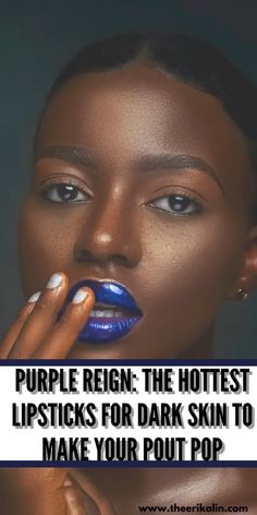 Get the Best Purple Lipstick for Dark Skin that will leave you looking fly! Dark Purple Lipstick Makeup, Purple Lipstick Makeup, Dark Purple Lipstick, Milani Color Statement Lipstick, Hot Lipstick, Skin Undertones, Maybelline Color Sensational, Perfect Lipstick