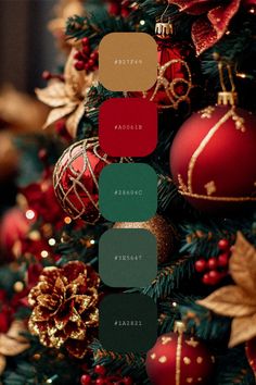 color palette, christmas, christmas decoration, winter, winter colors, winter color palette Christmas Yarn Color Palette, Christmas 2024 Colors Trends, Vintage Christmas Colors Palette, Nontraditional Christmas Colors, Christmas Color Hex Codes, Vintage Winter Color Palette, Yule Color Palette, Cozy Christmas Color Palette