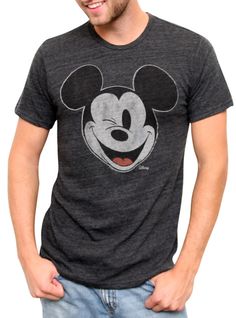 Junk Food Clothing - Men's Collections - Disney - All - Mickey Mouse Vintage Triblend Tee Mickey Mouse Vintage, Funky Tees, Disney Shirts For Men, Diy Disney Shirts, Food Clothes, Mickey Mouse And Friends, Menswear Inspired, Disney Outfits