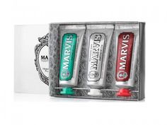 Marvis Travel Toothpaste - tasteful gift ideas for men for under £20 Marvis Toothpaste, Flavored Toothpaste, Pasta Dental, Perfume Floral, Travel Box, Sodium Lauryl Sulfate, Oral Hygiene