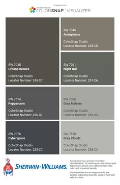 the color scheme for sherwinn's new paint colors