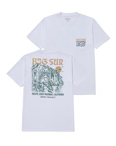 Parks Project | Big Sur Bridges Puff Print Pocket Tee National Park Clothing, Mens Closet, Coastal Inspiration, California Parks, Parks Project, Puff Print, Christ Church, Boy Clothes, Tshirt Design