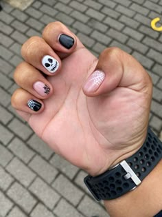 Male Halloween Nails, Halloween Men Nails, Mens Halloween Nails, Halloween Nails For Men, Men’s Halloween Nails, Halloween Nails Men, Masc Nails Designs, Guys Nail Designs, Masculine Nail Designs