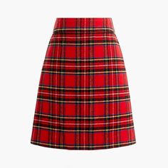 J. Crew Wool-Blend A-Line Red Tartan Mini Skirt Brand New With Tags Wool/Poly. Sits At Waist. Falls Above Knee. Back Zip. Lined. Dry Clean. Bc891 Bk386 Bv140 Gw0911 Turquoise Skirt, Tartan Mini Skirt, Mini Skirt Style, Plaid Wool Skirt, Flared Mini Skirt, Tartan Skirt, Wool Mini Skirt, White Mini Skirt, Tweed Mini Skirt