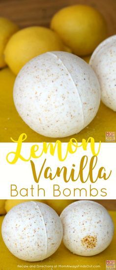 Lemon Vanilla Bath Bombs Recipe and Directions by @momfindsout Bath Boms, Săpunuri Handmade, Bombe Recipe, Bath Bomb Recipes, Bath Fizzies, Diy Spa, Homemade Bath Products, Winter Photos, Diy Body