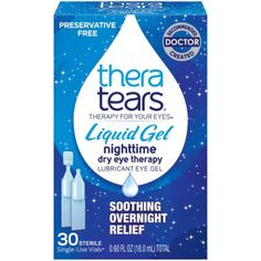 PRICES MAY VARY. TheraTears Liquid Gel Nighttime Dry Eye Therapy Lubricant Eye Gel provides soothing overnight relief and protection for dry eyes Discover TheraTears eye drops, one-of-a-kind silky hydration for dry eyes TheraTears Dry Eye lubricating eye drops contain the 5 vital electrolytes found in natural tears TheraTears corrects the salt imbalance that can cause dry eye symptoms Preservative free for sensitive eyes; the single-use vials come in a foil pouch to ensure freshness Doctor recom Eye Drops For Dry Eyes, Best Eye Drops, Eye Therapy, Basement Membrane, Dry Eye Symptoms, Uses For Vicks, Dry Eyes Relief, Dry Eye, Vicks Vaporub