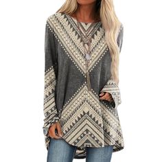 Color Block Sweaters, Western Sweatshirts, Color Block Shirts, Western Graphic Tees, Western Wear For Women, Casual Tunics, Boho Geometric, Ethnic Patterns, Color Block Sweater