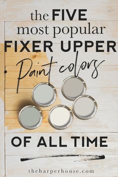 the five most popular fix - upper paint colors for all time on wood planks