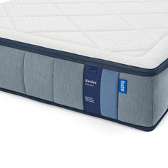 an image of a mattress with no sheets on it's bottom and side panels