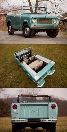 an old pickup truck has been converted into a bed in the shape of a boat