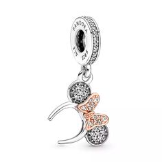 Minnie Mouse Pavé Ear Headband Dangle Charm by Pandora – Disney Parks Pandora Wishlist, Disney Charm Bracelet, Stockholm Stil, Pandora Charms Disney, Minnie Mouse Headband, Charms Pandora, Disney Charms, Silver Headband, Pandora Disney