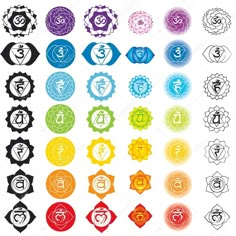 Chakra Images, Yoga Vector, Chakra Painting, Chakra Design, Chakra Symbols, Chakra Art, Chakra Yoga, Seven Chakras