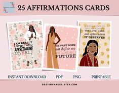 the 25 affirmation cards are available for purchase