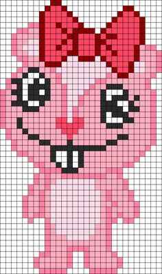 a cross stitch pattern with an image of pinkie