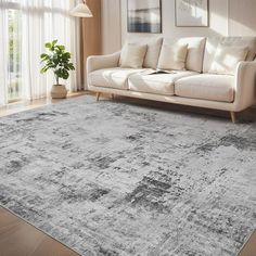 Create a luxurious contemporary look and a cozy atmosphere in your home with the exquisite VUNATE Modern Abstract Area Rugs. Crafted with attention to detail, this large area rug is made with high-quality materials to ensure durability and longevity, allowing you to enjoy its beauty for years. The soft low pile of the area rug provides a luxurious underfoot feel, adding comfort and warmth to your home. Its plush texture makes it perfect for creating a cozy and inviting environment, where you can Bedside Rug Runner, Home Decor Gray, Area Rug Neutral, Abstract Area Rugs, Soft Rugs, Abstract Area Rug, Rugs Modern, 6x9 Area Rugs, 5x7 Area Rug