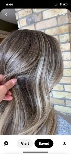 Blond With Grey Highlights, Medium Length Hair With Shorter Layers, Ash Dark Blonde Hair Highlights, Light Brown And Gray Hair, Blonde Grey Hair Color Ideas, Light Brown Grey Hair, Grey Highlights On Blonde Hair, Balayage For Greying Hair, Light Brown Hair With Grey Highlights