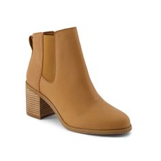 TOMS-Evelyn Chelsea Boot - Women's Elevate your casual look with the Toms Evelyn Chelsea boot. Whether it's the premium suede upper, dual elastic panels, or the stacked block heel, you'll never run out of style wearing this pull-on bootie. Its Custom CloudBound footbed made with 40% bio content encourage sure footing. Click here for Boot Measuring Guide. Toms Everly Boot, Bridal Wedding Shoes, Chelsea Boots Women, Trending Sneakers, Womens Reebok, Run Out, Fall Shoes, Active Wear Outfits, Safety Shoes