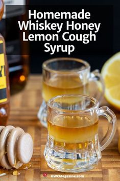 Whiskey And Honey For Cough, Homemade Cough Syrup Recipe, Homemade Cough Syrup With Whiskey, Honey Lemon Cough Syrup, Cough Mixture, Homemade Whiskey, Cough Syrup Recipe, Help Constipation, Homemade Cough Syrup